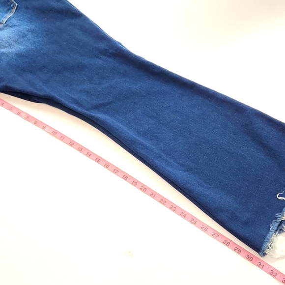 Kancan Gill High Rise Split Flare Frayed Hem Jeans - Picture 10 of 16